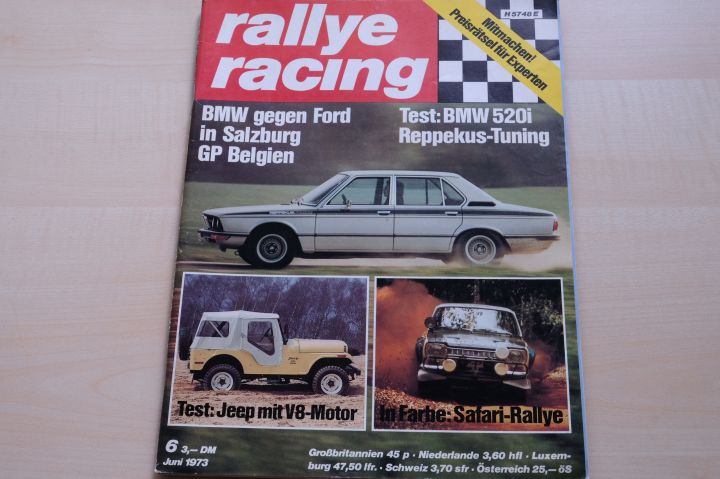 Deckblatt Rallye Racing (06/1973)
